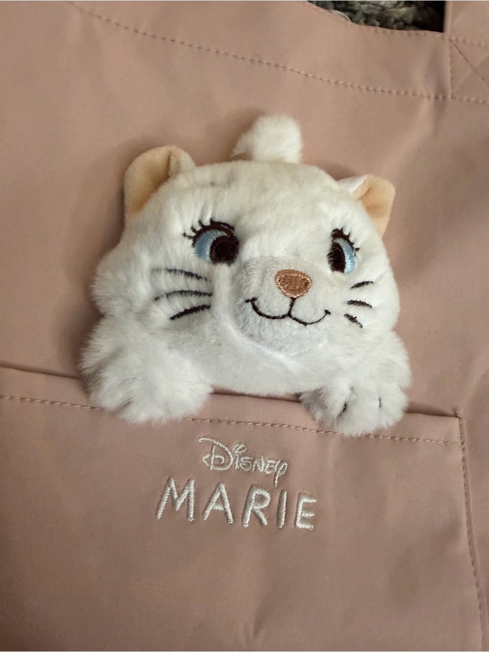 Disney Pink Marie Plush Pocket Tote Bag - Picture 4 of 9